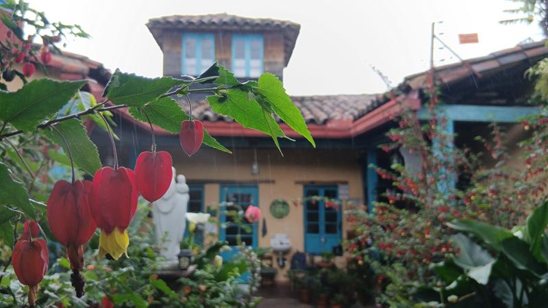 A private garden in Candelaria, Bogota